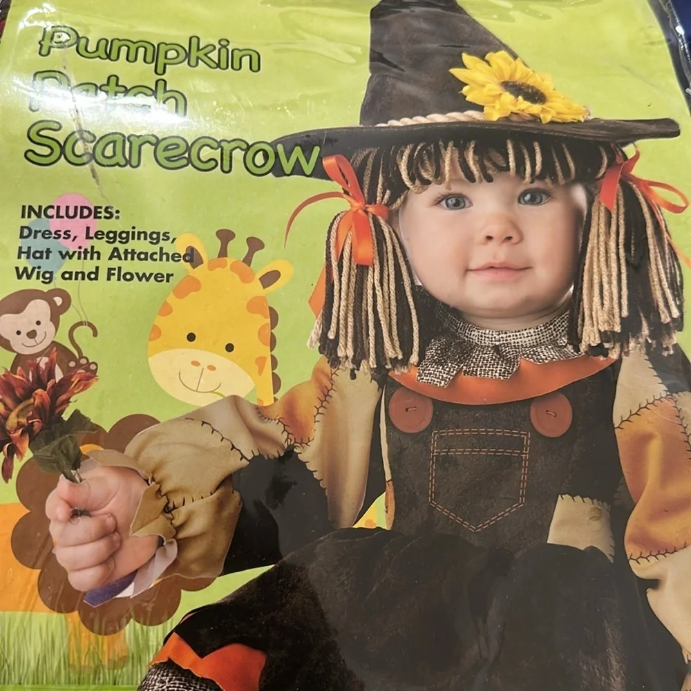 SPIRIT 🎃Pumpkin patch scarecrow Baby Pumpkin Patch Scarecrow Costume dress up - Picture 2 of 3